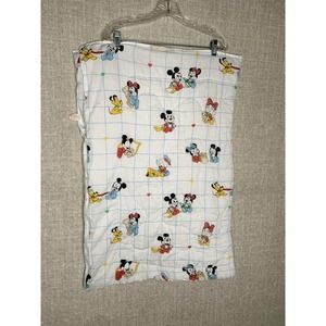 Disney Baby Sleeping Bag Mickey Minnie Daisy Donald Dundee Vintage Zip White